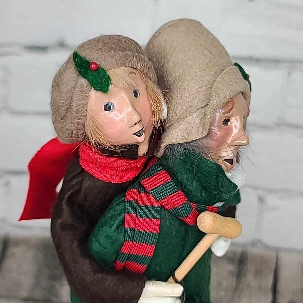 Byers' Choice Caroler '91 & '93 Bob Cratchit/Tiny Tim From 